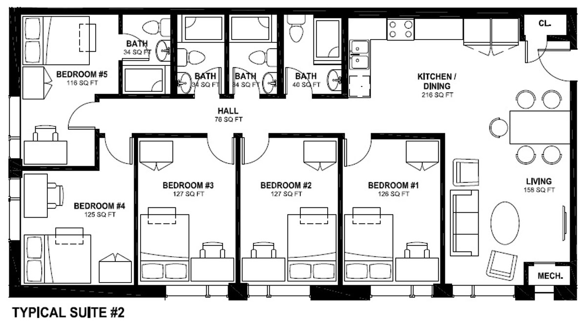 86 University Ave - Suite #2 Layout